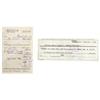 Image 1 : Elvis Signed Check with Receipt