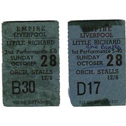 Beatles/Little Richard Concert Tickets. Two tick