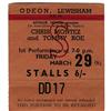 Image 1 : Beatles London Concert. A used ticket to their M