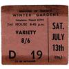 Image 2 : Beatles Winter Gardens Concert Ticket Stub. A us