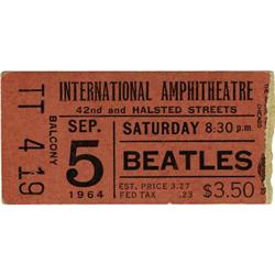 Beatles International Amphitheatre 1964 Stub