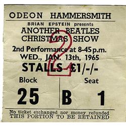 Another Beatles Christmas Show Ticket 1965