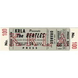 Beatles Dodger Stadium Concert Ticket