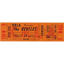 Beatles Dodger Stadium 1966 Concert Ticket