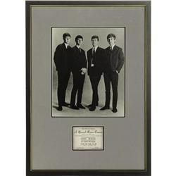 Beatles Ensemble Photo and Ticket Ad. Here''s an