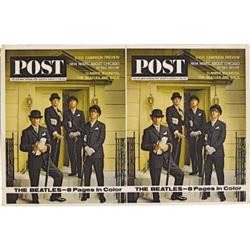 Uncut Beatles Cover "Saturday Evening Post" 1964