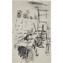 Stuart Sutcliffe Ink Sketch