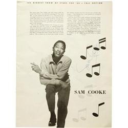 Sam Cooke & Others Signed Show Program 1960