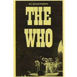 Who Handbill/ Program by Bill Graham Presents.