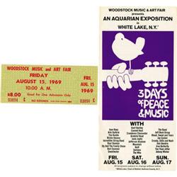 Woodstock Music and Art Fair Flyer Ticket