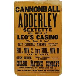 Cannonball Adderly Sextette Leo's Casino Signed