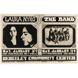 The Band/Laura Nyro Berkeley Concert Poster