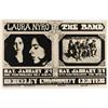Image 1 : The Band/Laura Nyro Berkeley Concert Poster
