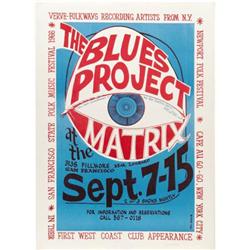 Blues Project Matrix Concert Poster (1966)