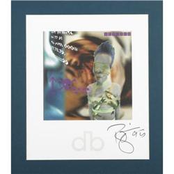 David Bowie Autographed Illustration