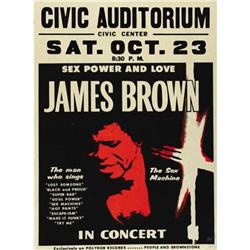 James Brown "Sex Power and Love" 1971 Poster