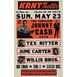 Johnny Cash Show KRNT Theater Concert Poster