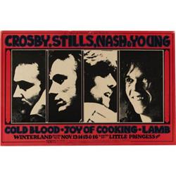 Crosby, Stills, Nash, & Young Winterland Poster