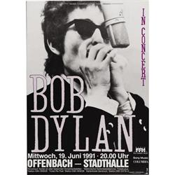 Bob Dylan Offenbach Germany Concert Poster 1991