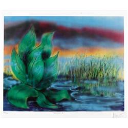 Jerry Garcia - "Wetlands II" Signed Print