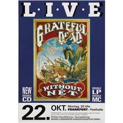 Grateful Dead "Without a Net" German Poster 1990