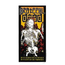 Grateful Dead "Flaming Skeleton" Tour Poster