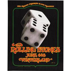 Rolling Stones "Tumbling Dice" Winterland Poster