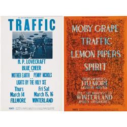 Traffic & Moby Grape Fillmore/Winterland Posters