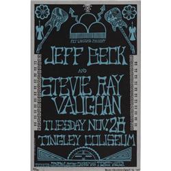 Stevie Ray Vaughan/Jeff Beck Tingley Poster