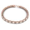 Image 3 : 11 ctw Morganite & VS/SI Diamond Eternity Bracelet 10k Rose Gold - REF-134F5M