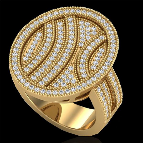 1.25 ctw Micro Pave VS/SI Diamond Ring 14k Yellow Gold - REF-135K5Y