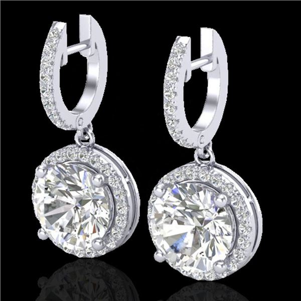 4.50 ctw Micro Pave VS/SI Diamond Certified Designer 18k White Gold - REF-1681A4N