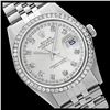 Image 1 : Rolex Men's Stainless Steel, QuickSet, Diamond Dial & Diamond Bezel