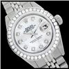 Image 1 : Rolex Men's Stainless Steel, QuickSet, Diamond Dial & Diamond Bezel