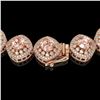 Image 3 : 68.97 ctw Morganite & Diamond Victorian Necklace 14K Rose Gold - REF-2349W8H