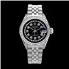 Image 2 : Rolex Men's Stainless Steel, QuickSet, Diamond Dial & Diamond Bezel