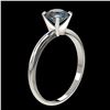 Image 3 : 1.03 ctw Certified Intense Blue Diamond Engagment Ring 10k White Gold - REF-92R2K