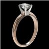 Image 3 : 1.25 ctw Certified VS/SI Quality Oval Diamond Ring 10k Rose Gold - REF-303H4R