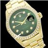 Image 1 : Rolex Men's 18K Yellow President, QuickSet, Diamond Dial & Diamond Bezel