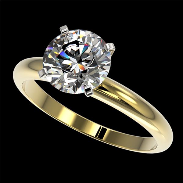 2 ctw Certified Quality Diamond Engagment Ring 10k Yellow Gold - REF-407H8R