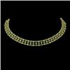 Image 1 : 37.97 ctw Tourmaline & Diamond Necklace 10K Yellow Gold - REF-627W3H