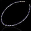 Image 2 : 46.5 ctw Tanzanite & VS/SI Diamond Eternity Necklace 10k Yellow Gold - REF-439K5Y