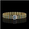 Image 1 : 26.02 ctw London Topaz & Diamond Bracelet 14K Yellow Gold - REF-318K2Y