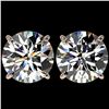 Image 1 : 5 ctw Certified Quality Diamond Stud Earrings 10k Rose Gold - REF-1212F8M