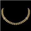 Image 1 : 31.4 ctw Citrine & Diamond Necklace 14K Yellow Gold - REF-454H5R