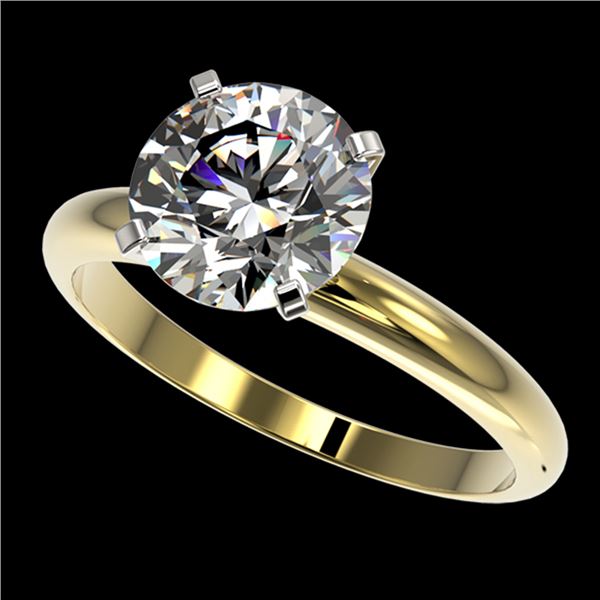 2.50 ctw Certified Quality Diamond Engagment Ring 10k Yellow Gold - REF-606H4R