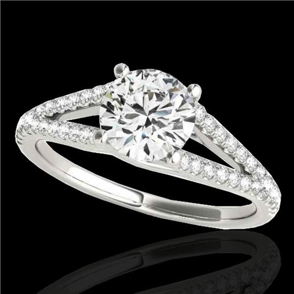 1.75 ctw Certified Diamond Solitaire Ring 10k White Gold - REF-354N5F