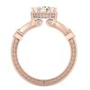 Image 3 : 1.71 ctw VS/SI Diamond Solitaire Art Deco Ring 18k Rose Gold - REF-442M5G