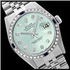 Image 1 : Rolex Men's Stainless Steel, QuickSet, Diam Dial & Diam/Sapphire Bezel