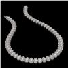 Image 2 : 34.83 ctw Pear Cut Diamond Micro Pave Necklace 18K White Gold - REF-4761F8M